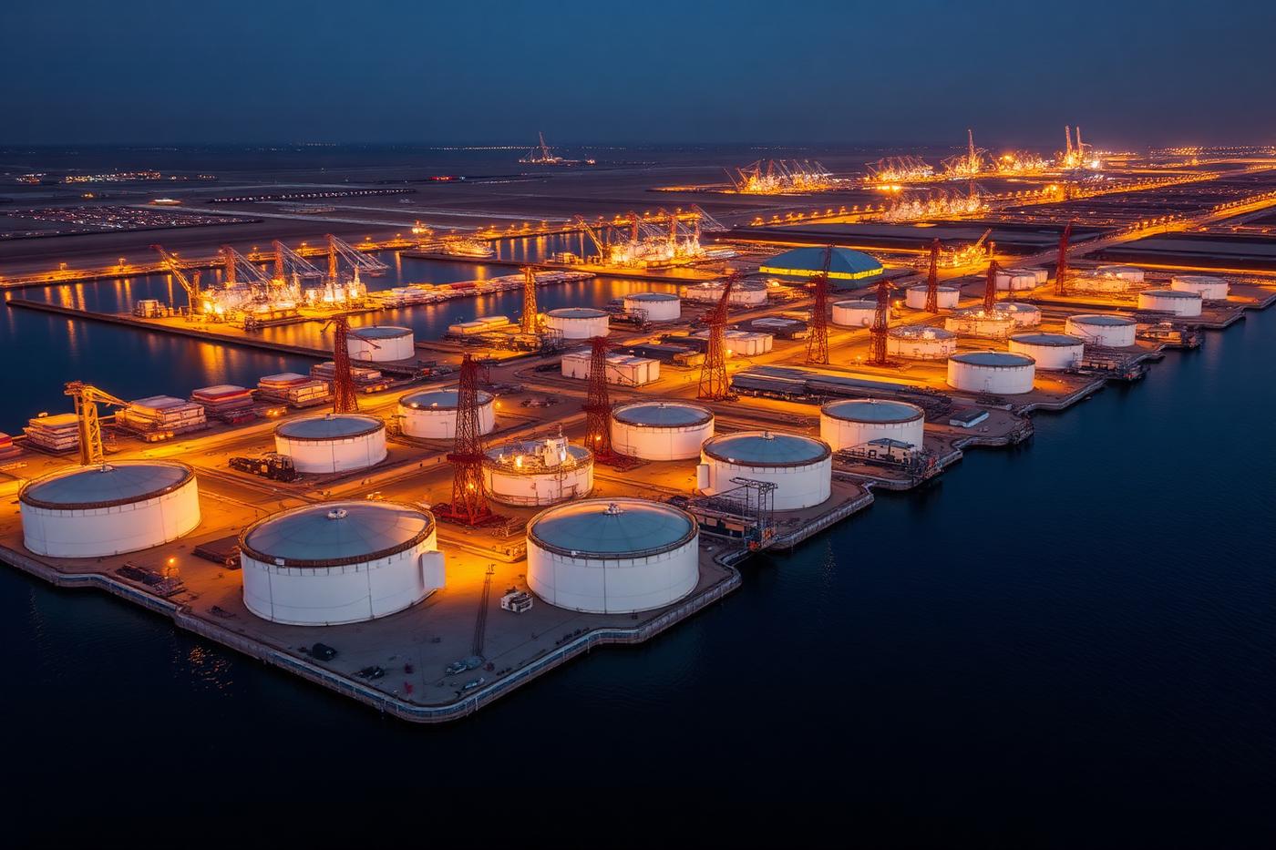 Marine bunkering operation with crew and vessel